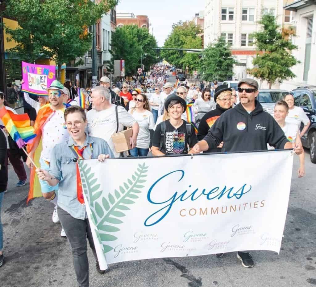 Givens Communities Sponsor Blue Ridge Pride Festival Givens Gerber Park